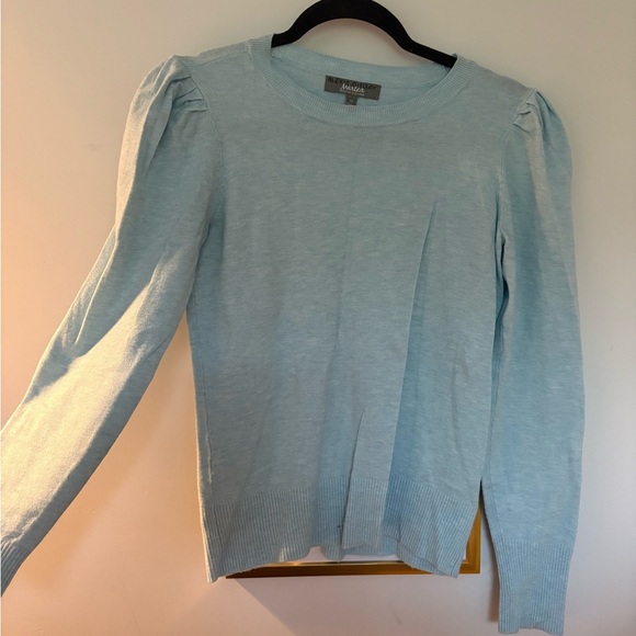 Light Blue Long Sleeve Sweater - Picture 1 of 3